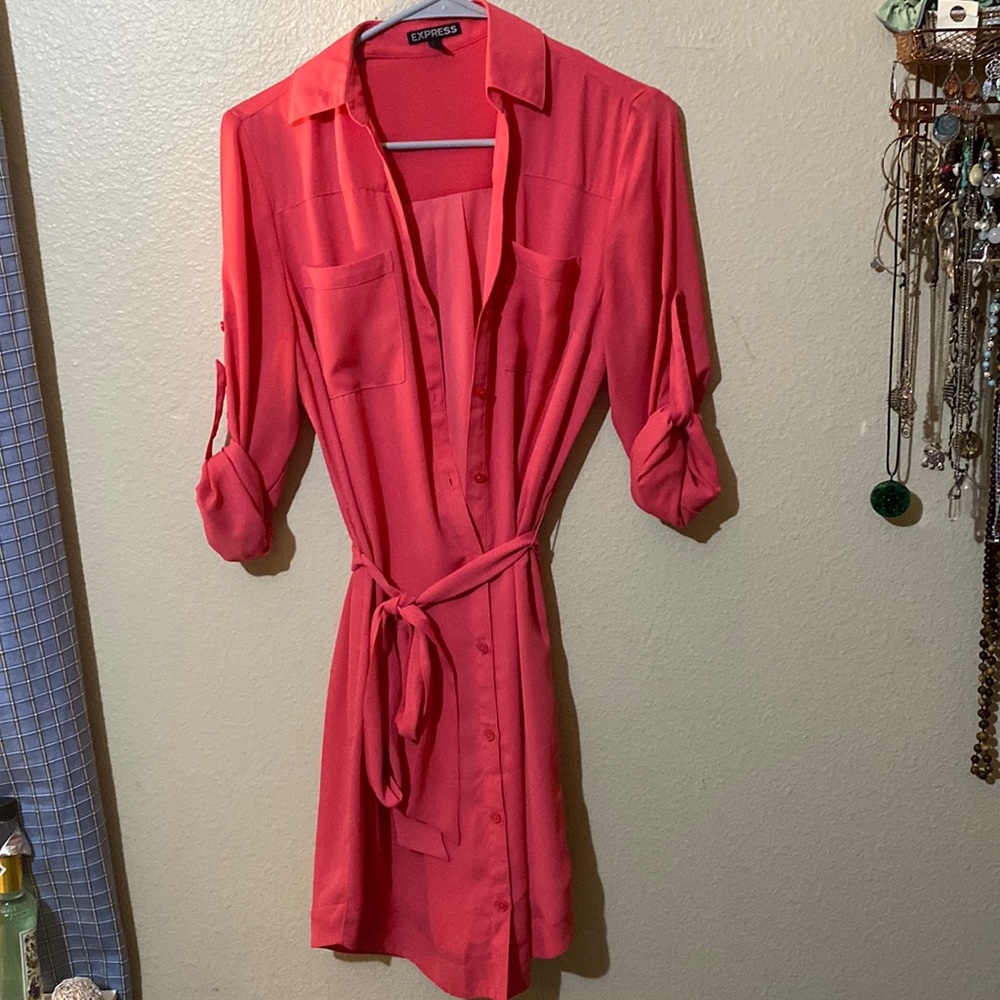 Pink Button-Up Dress 💖